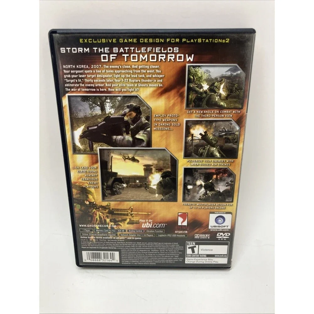 Tom Clancy's Ghost Recon 2 (Sony PlayStation 2, 2004) PS2 Complete